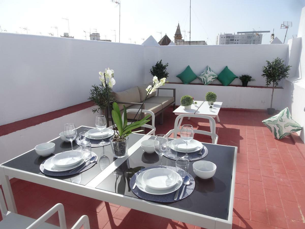 Atico Terraza Cadiz Centro Ascensor Playa De La Caleta Lejlighed Eksteriør billede