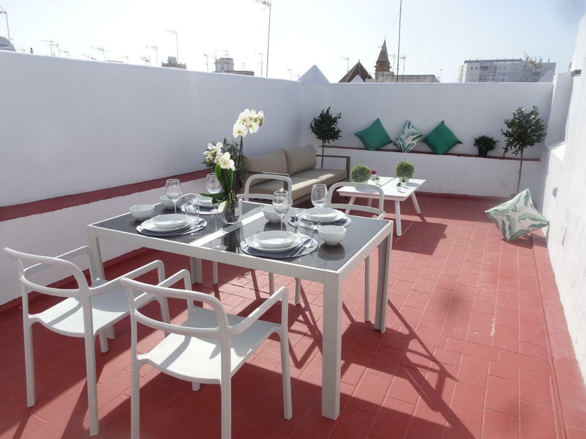 Atico Terraza Cadiz Centro Ascensor Playa De La Caleta Lejlighed Eksteriør billede