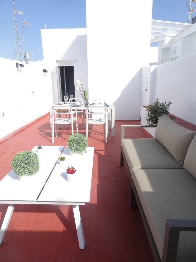 Atico Terraza Cadiz Centro Ascensor Playa De La Caleta Lejlighed Eksteriør billede